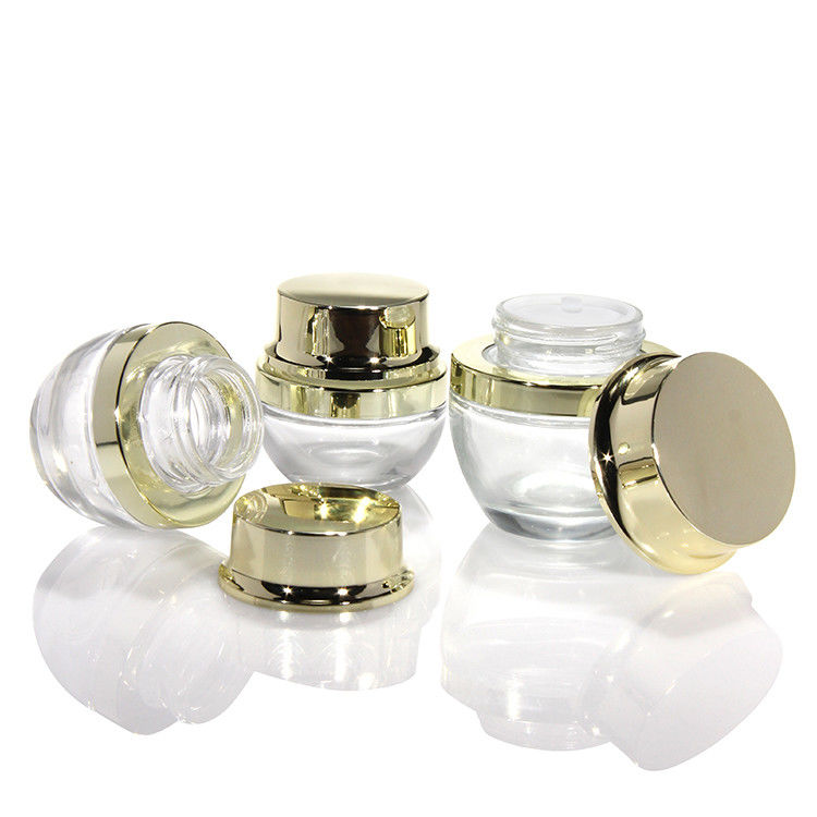 크림 유리 용기 도매 5Ml 10Ml 15Ml 20Ml 30Ml 50Ml 화장품 머리 크림 유리 용기 덮개