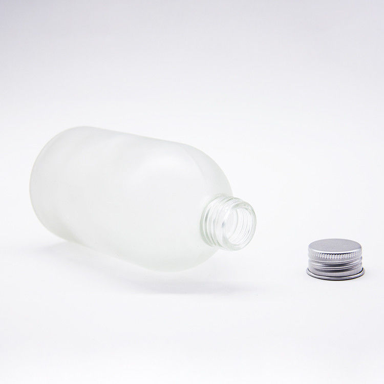 맞춤형 플래스크 유리 병 200ML 평면 유리 알루미늄 캡과 함께 차가운 양조 커피 주스 병
