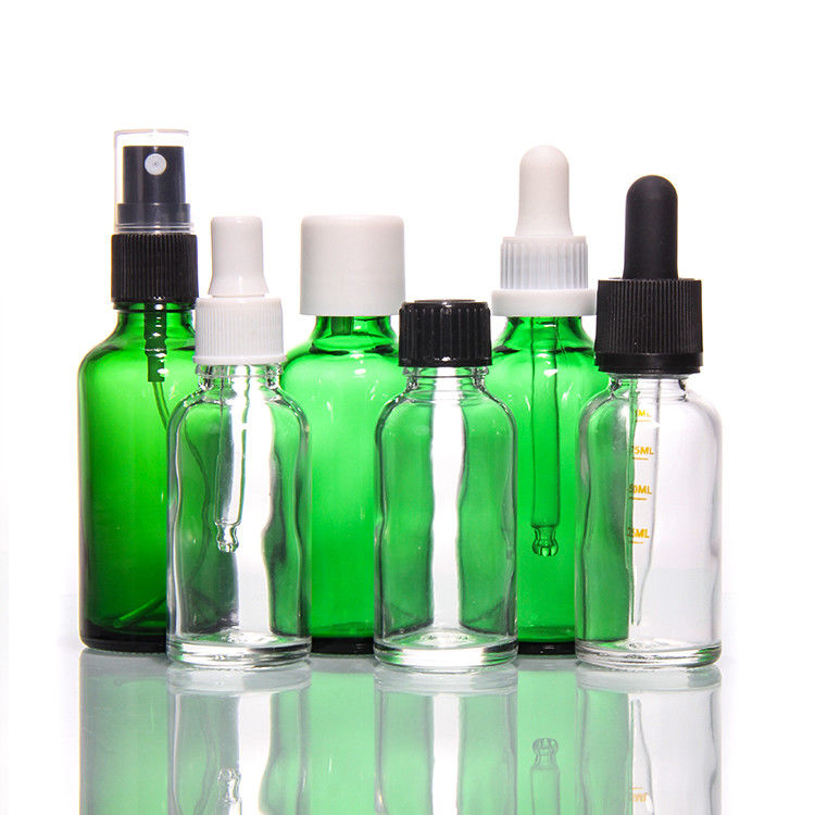 럭셔리 1oz 2oz 20ml 30ml 50ml 화장품 빈 평면 어깨 세럼 에센셜 오일 유리 방울병