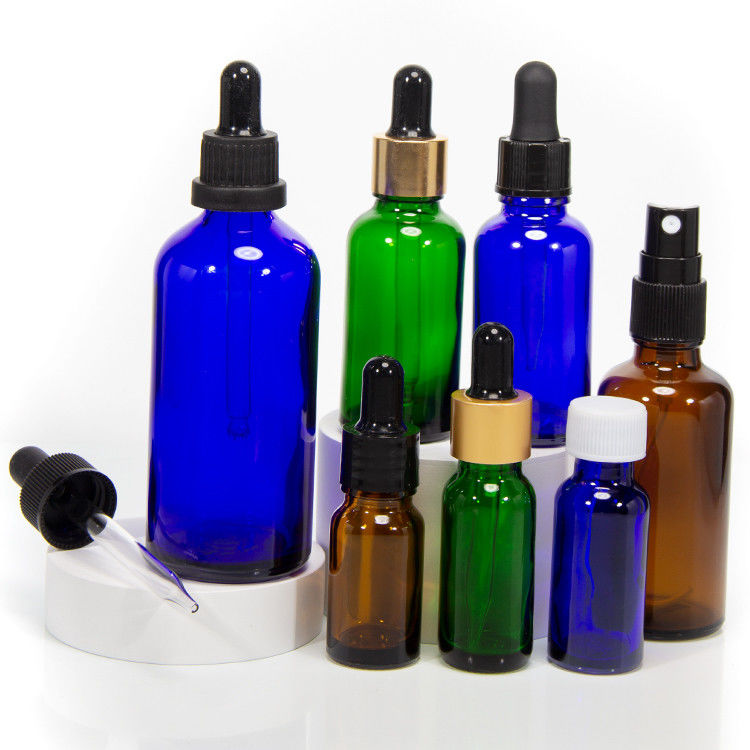 럭셔리 1oz 2oz 20ml 30ml 50ml 화장품 빈 평면 어깨 세럼 에센셜 오일 유리 방울병