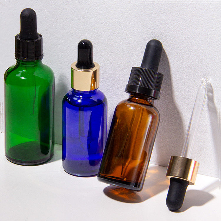 10ml Frosted Matte Amber 에센셜 오일 유리 병 및 유방 에센셜 오일 병