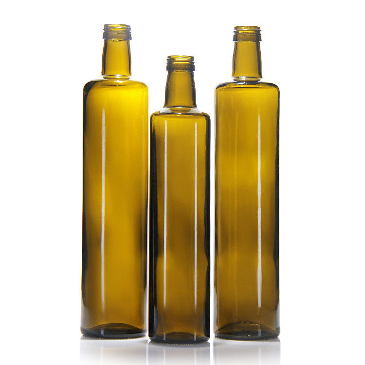 식품용 250Ml 500Ml 750Ml 맑은 둥근 마라스카 유리 올리브 오일 병