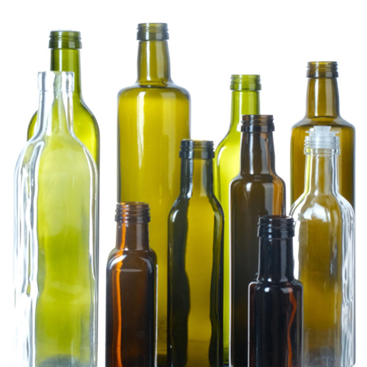 식품용 250Ml 500Ml 750Ml 맑은 둥근 마라스카 유리 올리브 오일 병