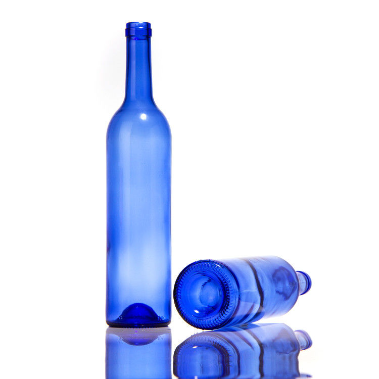 빈 올리브 블루 앰버 750ml 맥주 건조 빨간 와인 술 유리 병 뚜??