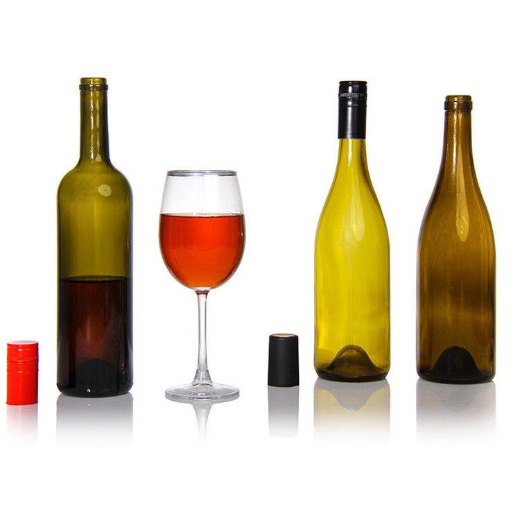 맞춤 라벨 500 Ml 750 Ml 얼음 맑은 검은 원형 와인 와인 결혼식 병