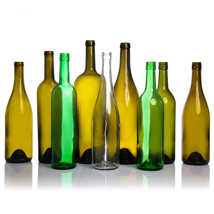 맞춤 라벨 500 Ml 750 Ml 얼음 맑은 검은 원형 와인 와인 결혼식 병
