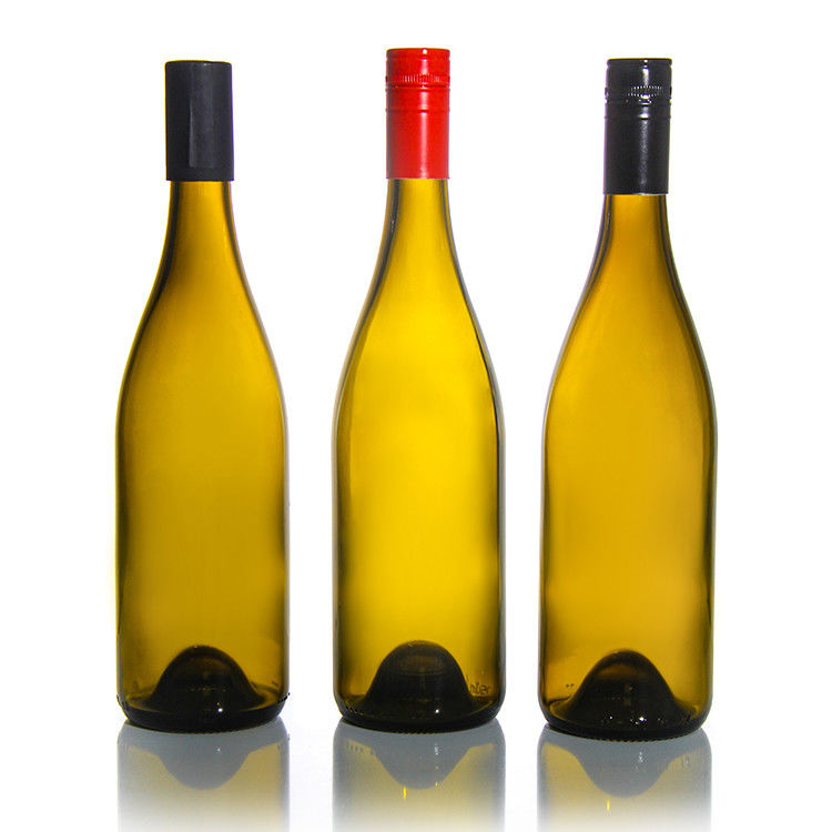 럭셔리 제조업체 샴페인 375ml 750ml 빨간 와인 병 어두운 녹색 뚜?? 이 있는 빈 유리 병