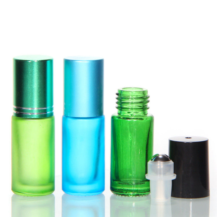 새 에센셜 오일 롤러 유리 병 스틸 볼 10ML 롤러 병 앰버 롤 온 향수 병