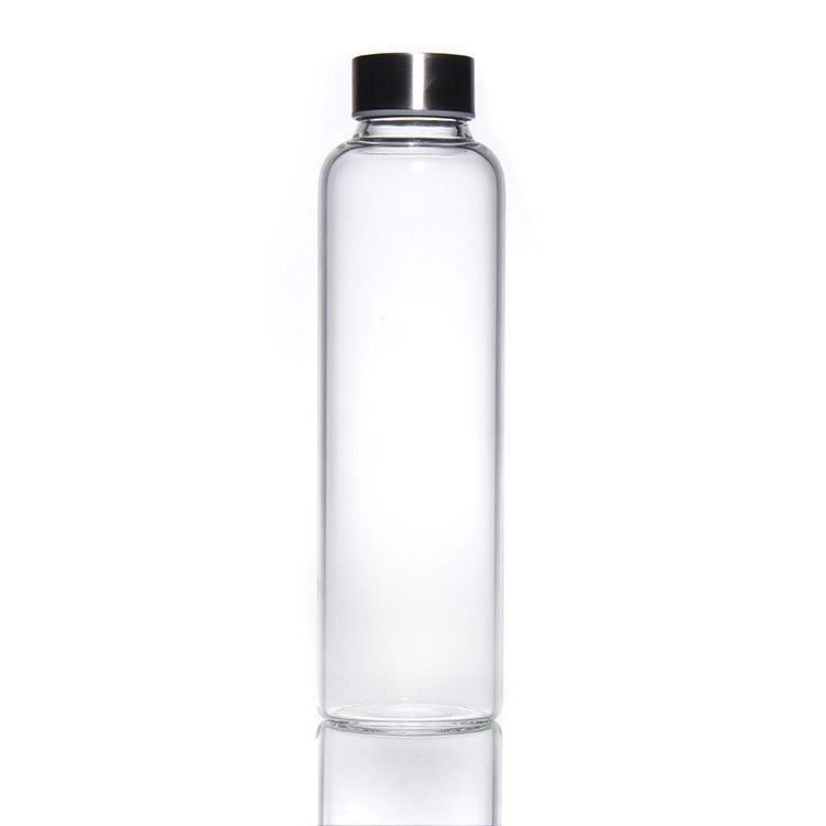신디자인 350ml/500ml 고보로실리케이트 유리 물병 스테인레스 스틸 뚜??