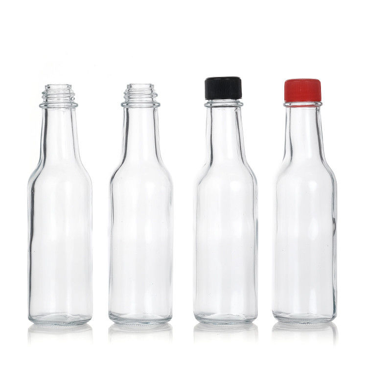 도매 250ml 유리 핫 소스 병 소스 저장 병 누출 방지 굽는 뚜??
