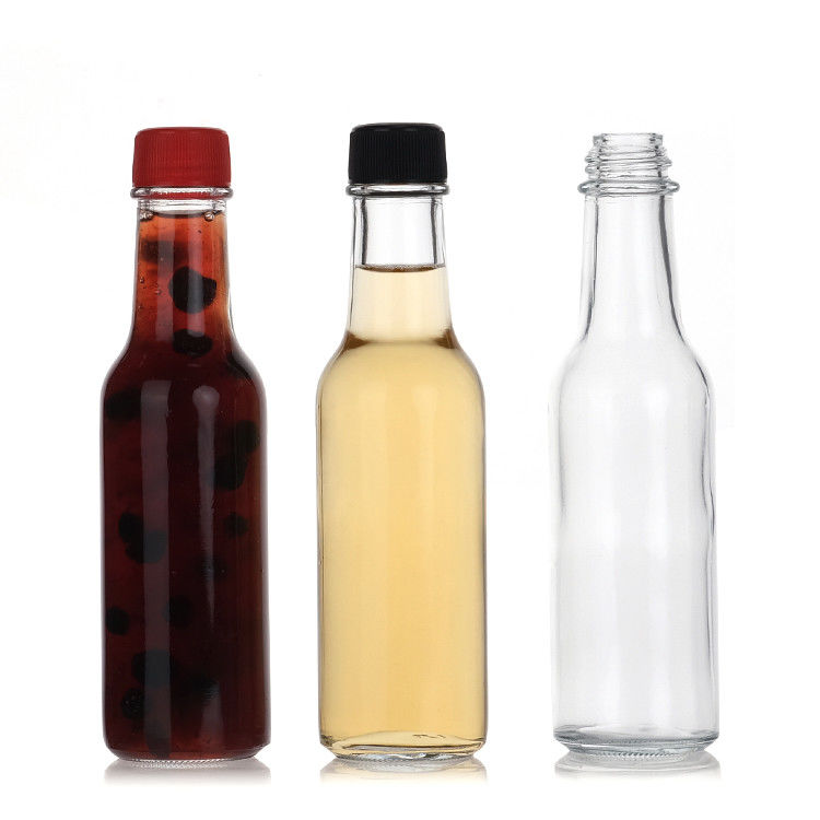 도매 250ml 유리 핫 소스 병 소스 저장 병 누출 방지 굽는 뚜??