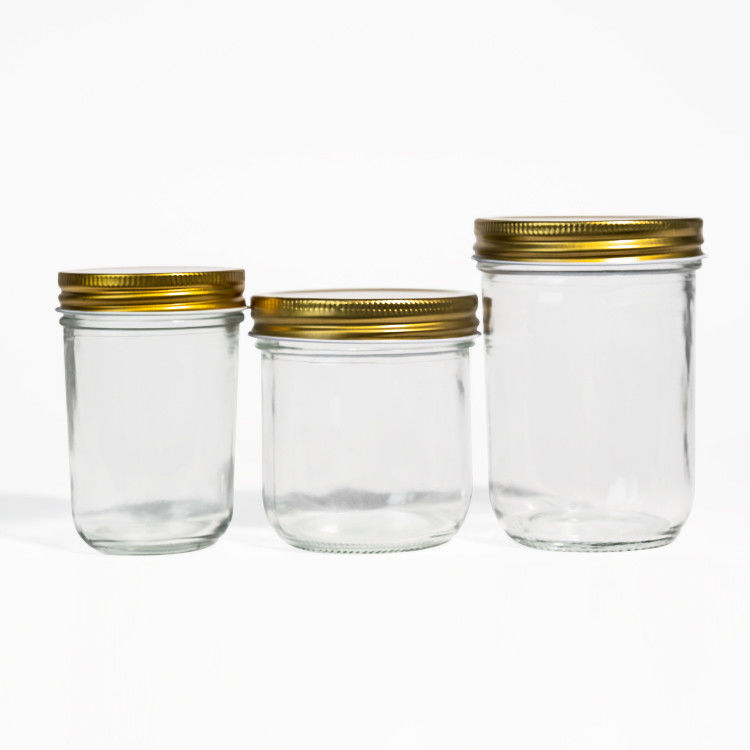 맞춤 380ml 470ml 750ml 1000ml 16oz 24oz 32oz 넓은 입 Mason Glass Jar
