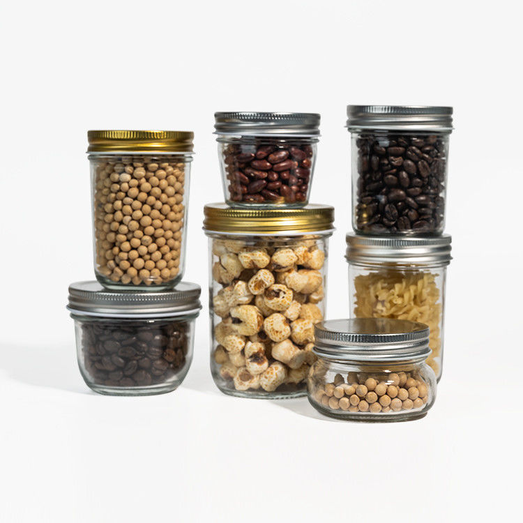 맞춤 380ml 470ml 750ml 1000ml 16oz 24oz 32oz 넓은 입 Mason Glass Jar