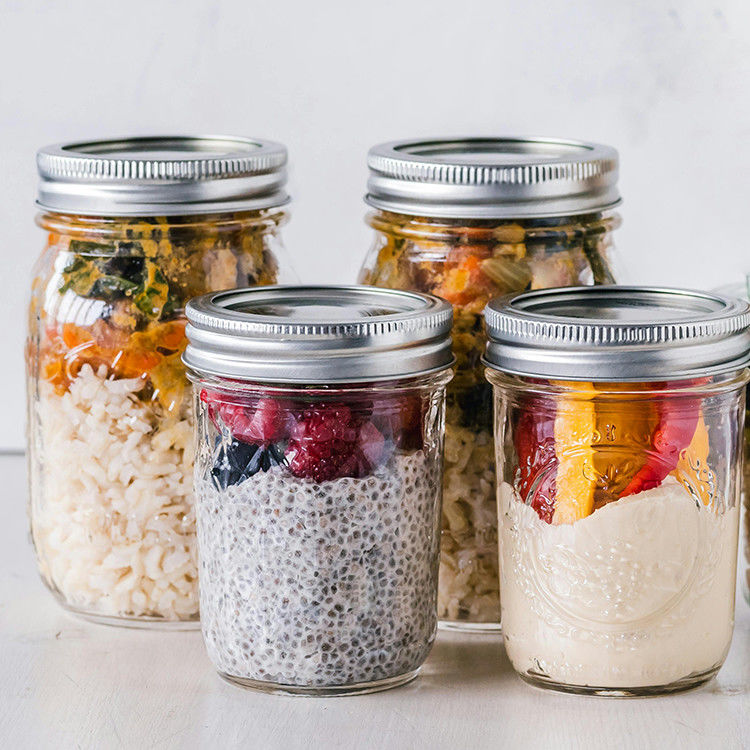 맞춤 380ml 470ml 750ml 1000ml 16oz 24oz 32oz 넓은 입 Mason Glass Jar